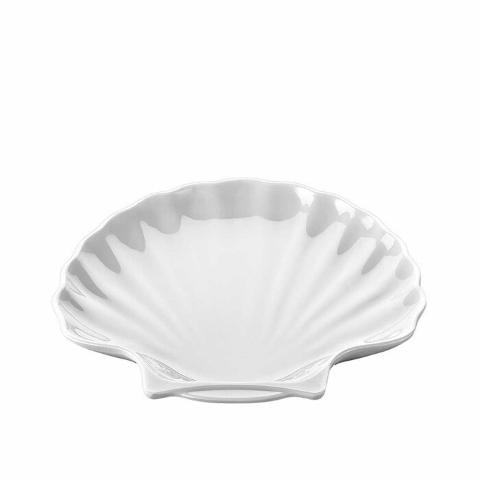 Biradlı Melamin Açık Büfe Sunum İstiridye Kase 25,3X23,5X2,8 cm 3101 - 1