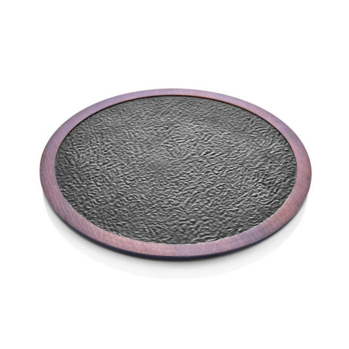 Ahşap Desen 33 Cm Yuvarlak Ayaklı Pano - 1