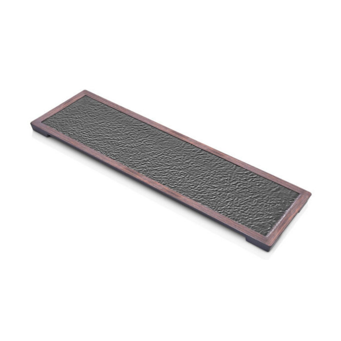 AHŞAP DESEN AYAKLI PANO 52,5 X 16 CM - 1