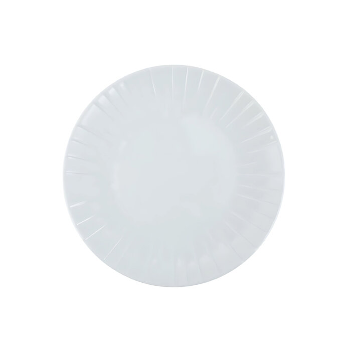 Tulu Porselen Alinda Düz Tabak 27 cm-Krem - 1