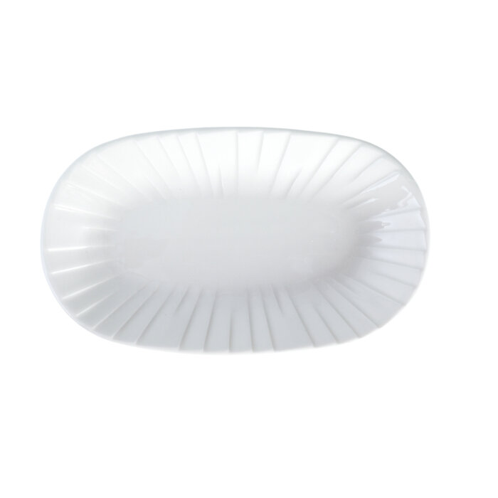 Zest Porcelain Alinda Kayık 32 cm X 20 cm-Krem - 1