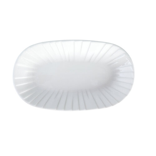 Zest Porcelain Alinda Kayık 32 cm X 20 cm-Krem - ZEST PORCELAIN