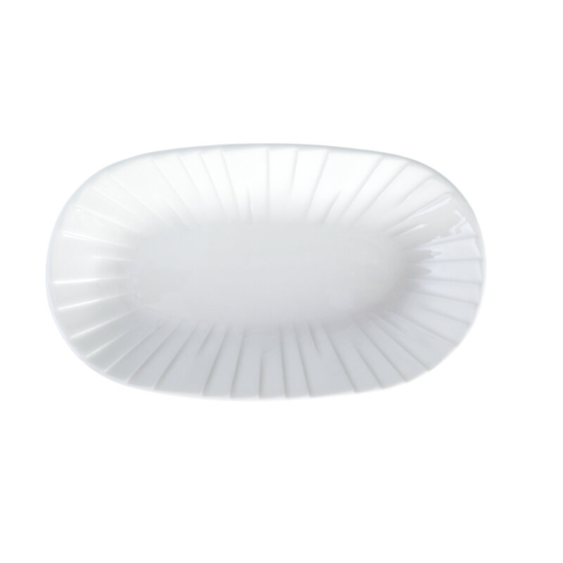 Zest Porcelain Alinda Kayık 32 cm X 20 cm-Krem - 1