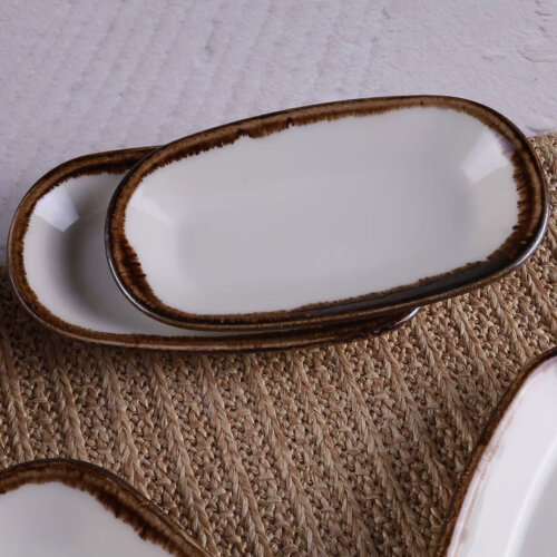 Tulu Porselen Alis Kayık Tabak 15Cm- Ct 47 Akıtma - 2