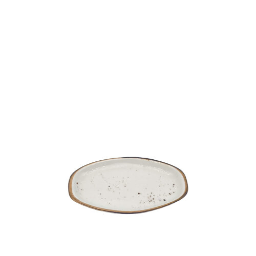 Zest Porcelain Alis Kayık Tabak 15Cm-Paris Krem - ZEST PORCELAIN
