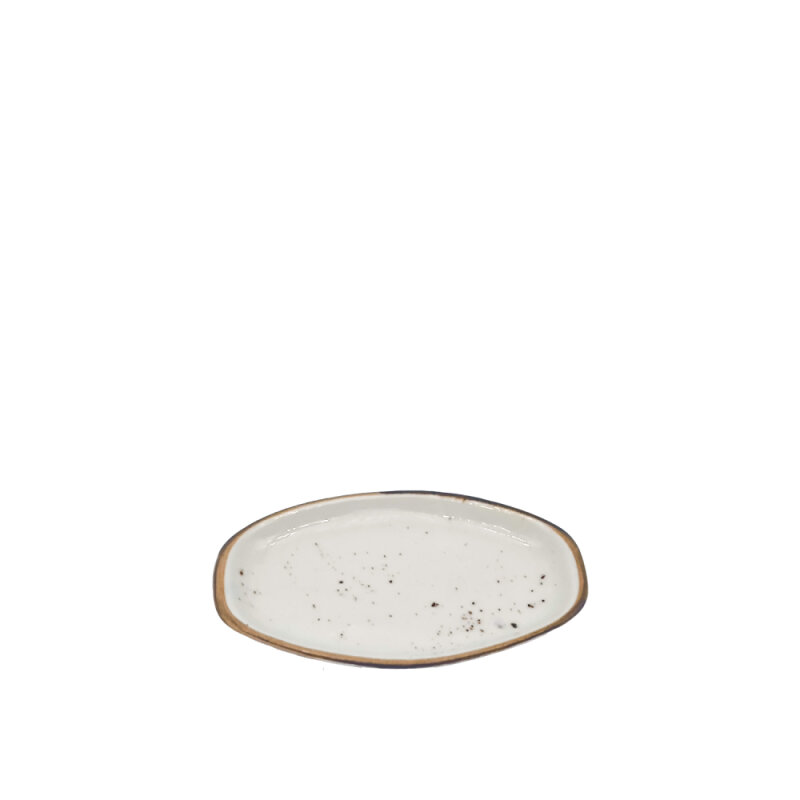 Zest Porcelain Alis Kayık Tabak 15Cm-Paris Krem - 1
