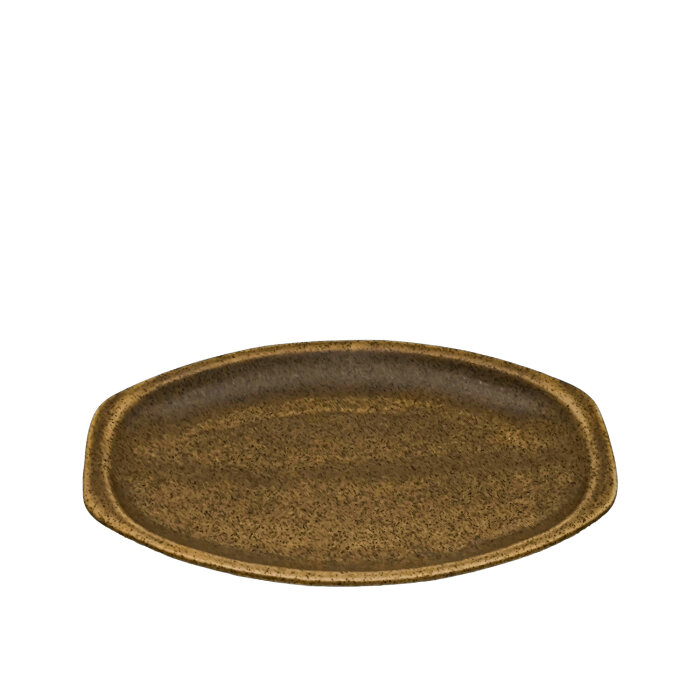 Tulu Porselen Alis Kayık Tabak 26Cm - Fh9 Kahve - 1