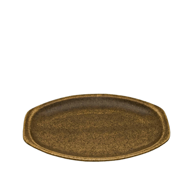 Zest Porcelain Alis Kayık Tabak 26Cm -Element Brown - 1