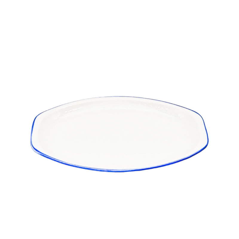 Zest Porcelain Alis Kayık Tabak 26Cm-Riva Mavi - 1