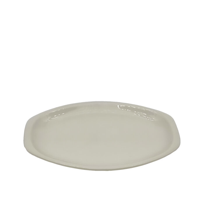 Tulu Porselen Alis Kayık Tabak 26Cm Krem - 1