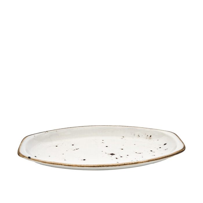 Zest Porcelain Alis Kayık Tabak 26Cm-Paris Krem - 1