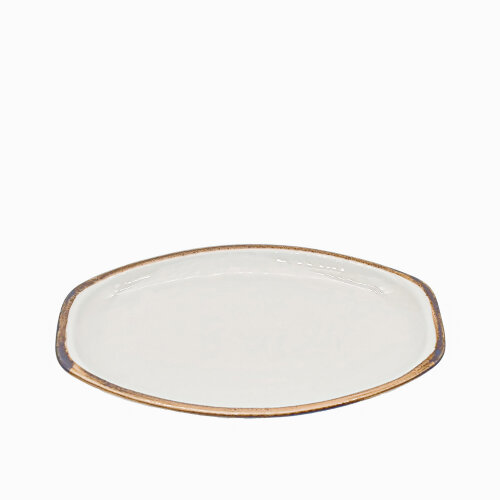 Zest Porcelain Alis Kayık Tabak 29Cm - Chocolate - ZEST PORCELAIN