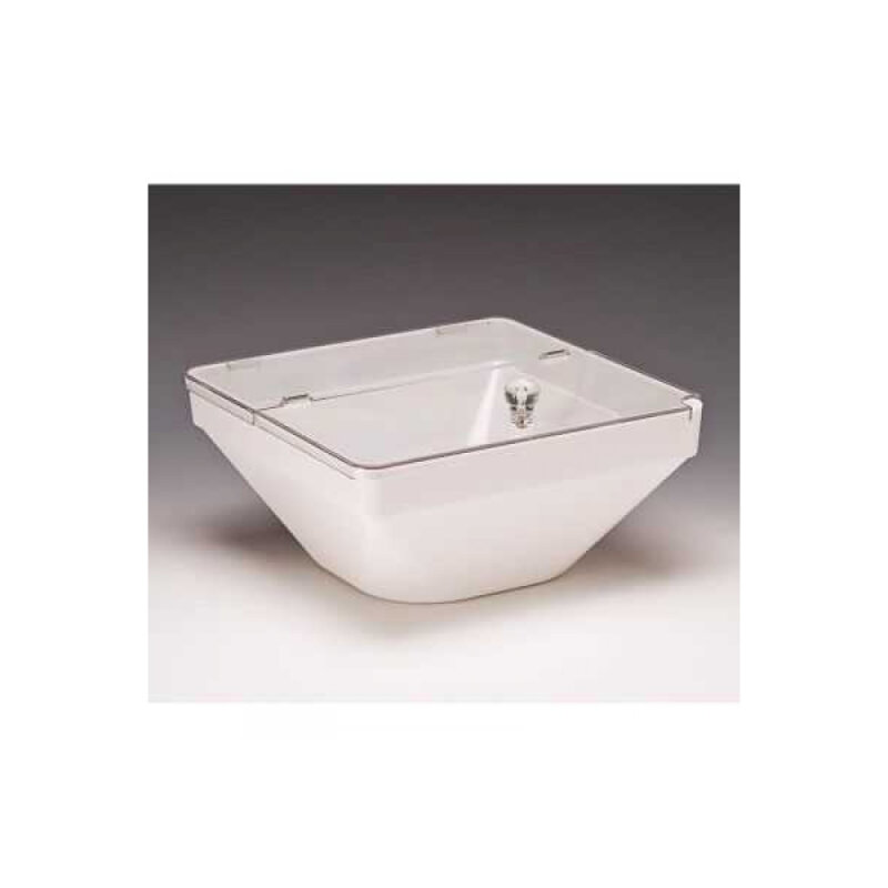 Alkan 26 Cm Kapaklı Polykarbonat Kase Beyaz - 1