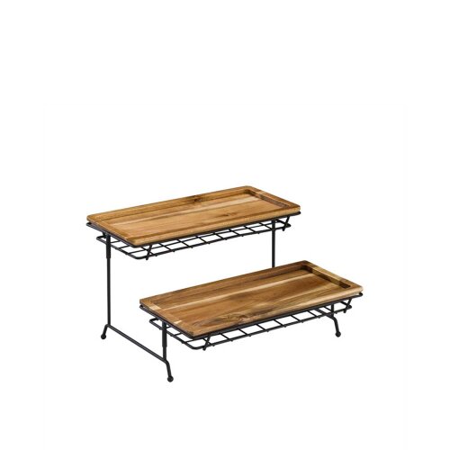 Alkan Metal Ayaklı Ahşap Teşhir Standı - ALKAN