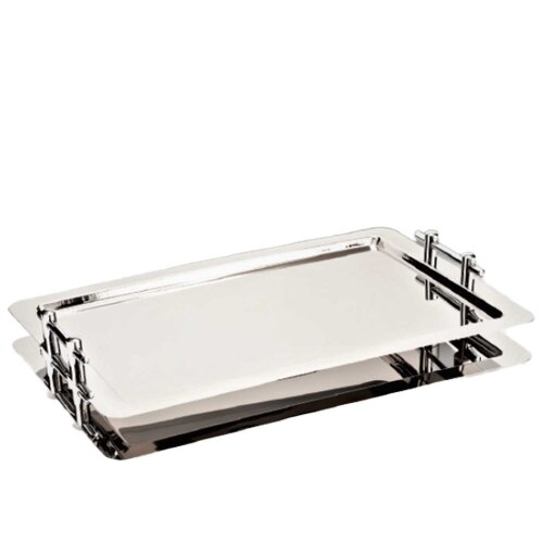 Alkan Çelik Kulpsuz D.Dörtgen Tepsi 62X42 Cm - ALKAN