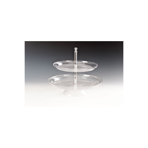 Alkan İki Katlı Polikarbon Pasta Standı 35X42 - ALKAN