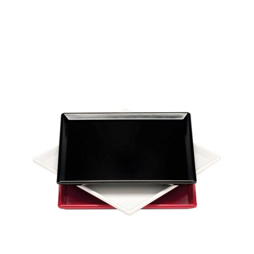 Alkan Melamin Kare Tabak 20*20 Cm Siyah - ALKAN