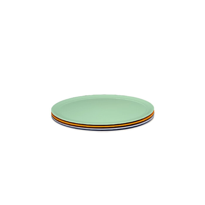 Alkan Oval Teşhir Melamin Yeşil Kayık 55,5X42X3 - 1