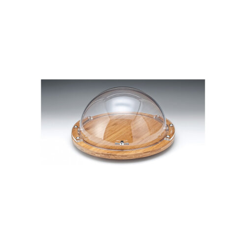 Alkan Pc Rolltop Kapaklı Ahşap Altlı Fanus 46 Cm - ALKAN