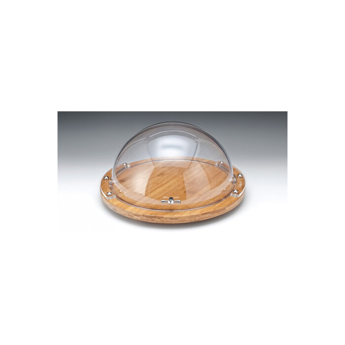 Alkan Pc Rolltop Kapaklı Ahşap Altlı Fanus 46 Cm - 1