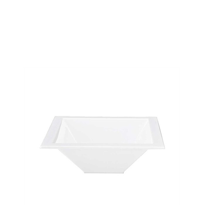 Alkan Polycarbonat Derin Teşhir Kare Kase Beyaz - 1