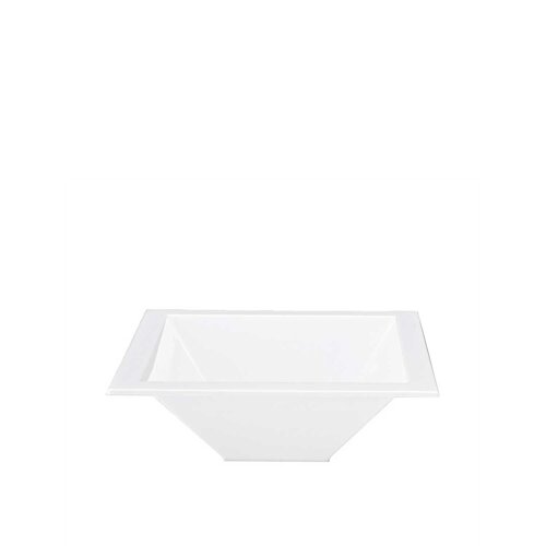 Alkan Polycarbonat Derin Teşhir Kare Kase Beyaz - 2