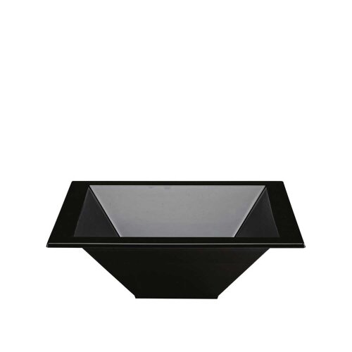 Alkan Polycarbonat Derin Teşhir Kare Kase Siyah - ALKAN