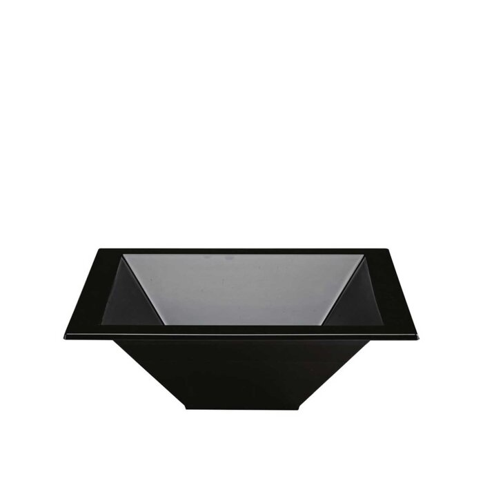 Alkan Polycarbonat Derin Teşhir Kare Kase Siyah - 1