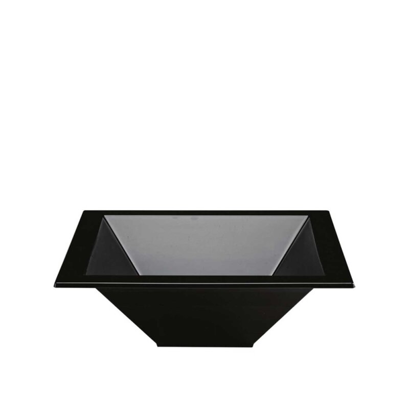 Alkan Polycarbonat Derin Teşhir Kare Kase Siyah - 1