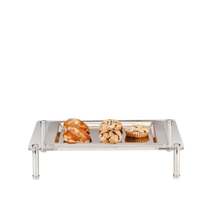 Alkan Tek Katlı Çelik Tepsili Teşhir 55,5X35,5X12 - 1