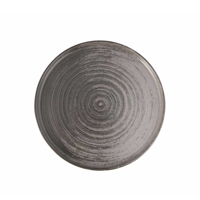 Porland Porselen 18Ac24 Lykke Gri Düz Tabak 24 cm - 2