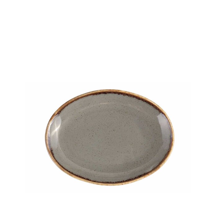 Porland Porselen 112118 Seasons Koyu Gri Kayık Tabak 180 Mm - 1