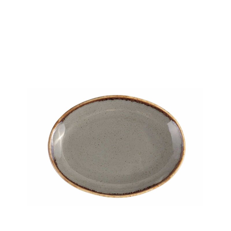 Porland Porselen 112118 Seasons Koyu Gri Kayık Tabak 180 Mm - 1