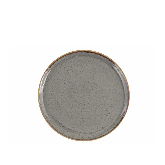 Porland Porselen 187624 Seasons Koyu Gri Düz Tabak 24 cm - 1