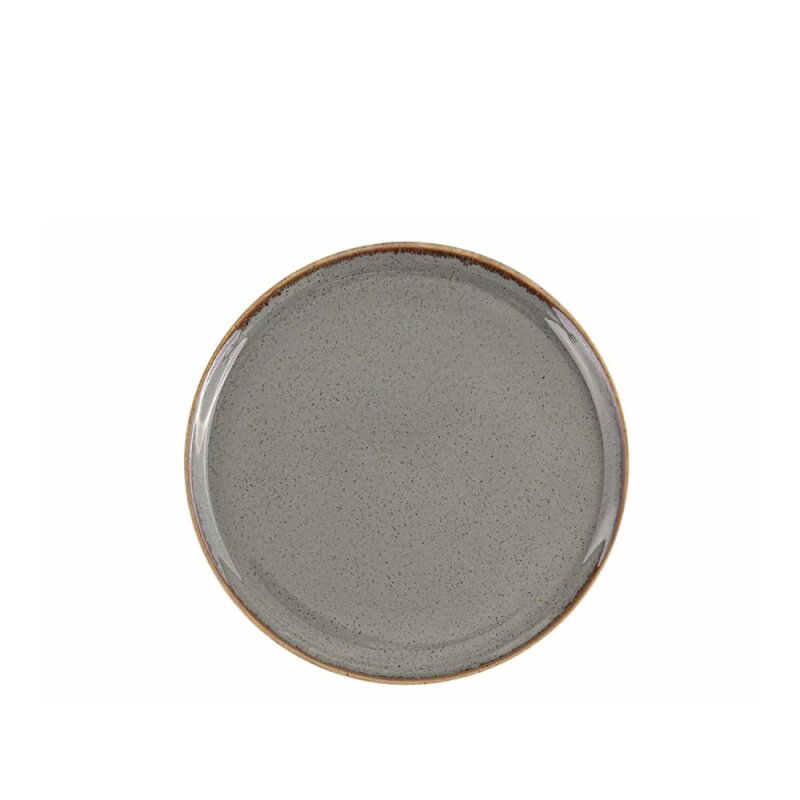 Porland Porselen 187624 Seasons Koyu Gri Düz Tabak 24 cm - 1