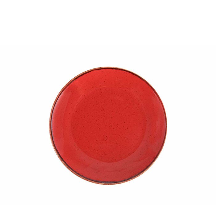 Porland Porselen 187624 Seasons Kırmızı Düz Tabak 24 cm - 1