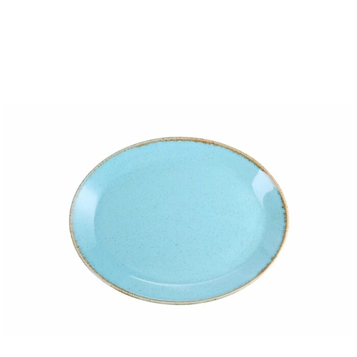 Porland Porselen 112124 Seasons Turkuaz Kayık Tabak 240 Mm - 1