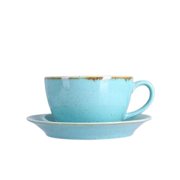 Porland Porselen 132115 Seasons Alumilite Turkuaz Çay Fincan Tb.15 cm - 1