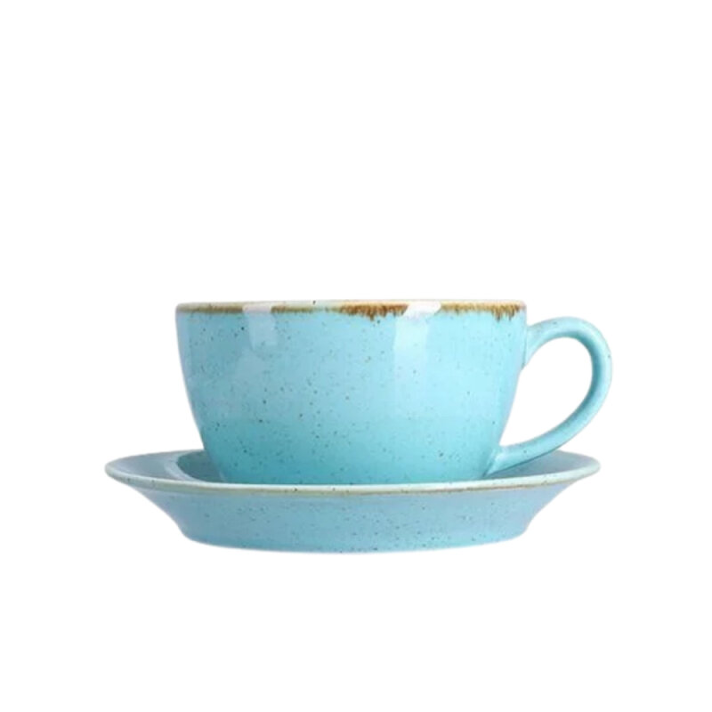 Porland Porselen 132115 Seasons Alumilite Turkuaz Çay Fincan Tb.15 cm - 1