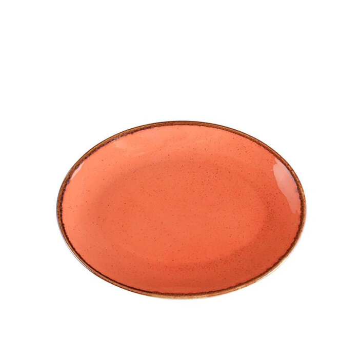 Porland Porselen 112124 Seasons Alumilite Turuncu Kayık Tabak 24 cm - 1