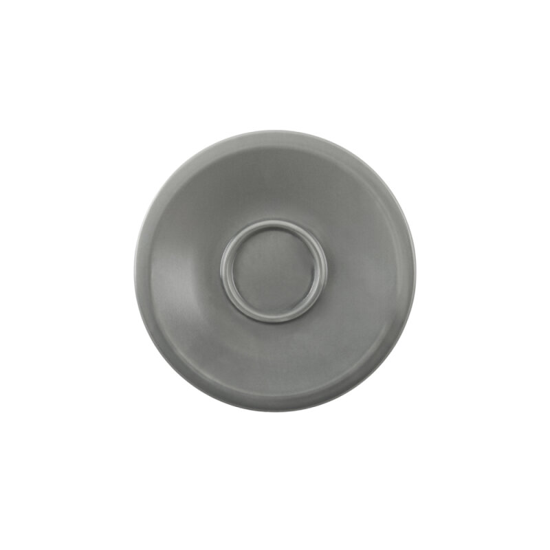 Zest Porcelain Max Çay Fincan Tabağı-Velour Gri - 1