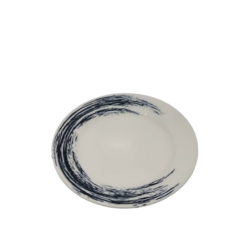 Tulu Porselen Anka Düz Tabak 23cm Crescent Siyah ANK23DUDB1579 - 1