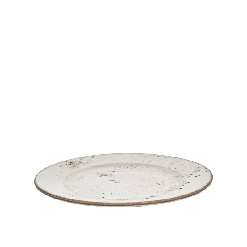Zest Porcelain Anka Düz Tabak 25 Cm-Paris Krem - 1