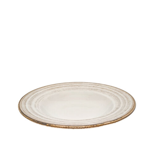 Zest Porcelain Anka Çukur Tabak 21 Cm-Tokyo Kahve - ZEST PORCELAIN