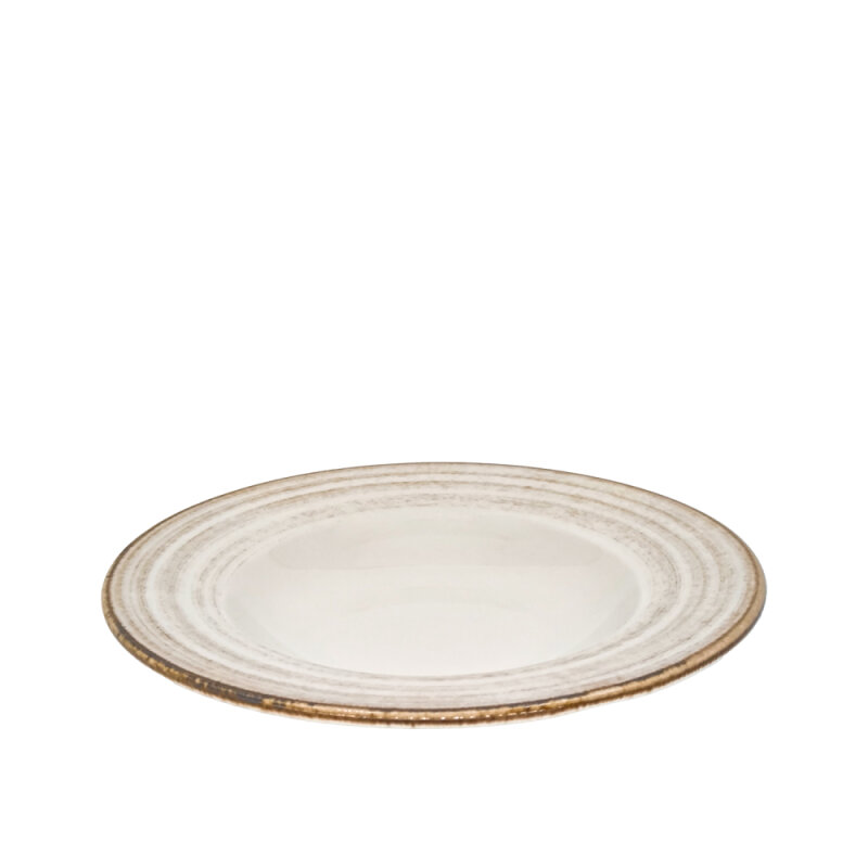 Zest Porcelain Anka Çukur Tabak 21 Cm-Tokyo Kahve - 1