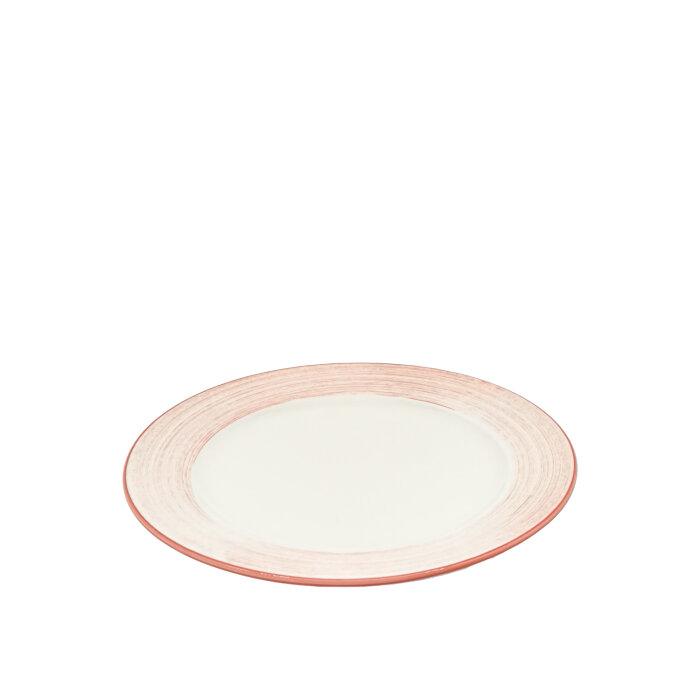 Tulu Porselen Anka Düz Tabak 19cm-Yanak Fırça 36 Kırmızı ANK19DUYF36 - 1