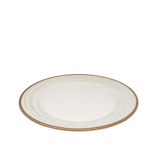 Zest Porcelain Anka Düz Tabak 25 Cm-Tokyo Kahve - ZEST PORCELAIN