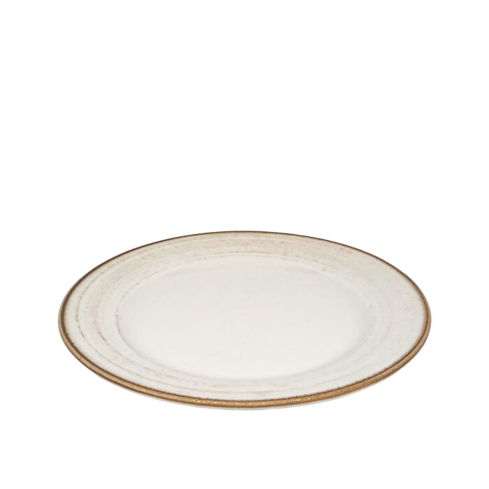 Zest Porcelain Anka Düz Tabak 25 Cm-Tokyo Kahve - 1