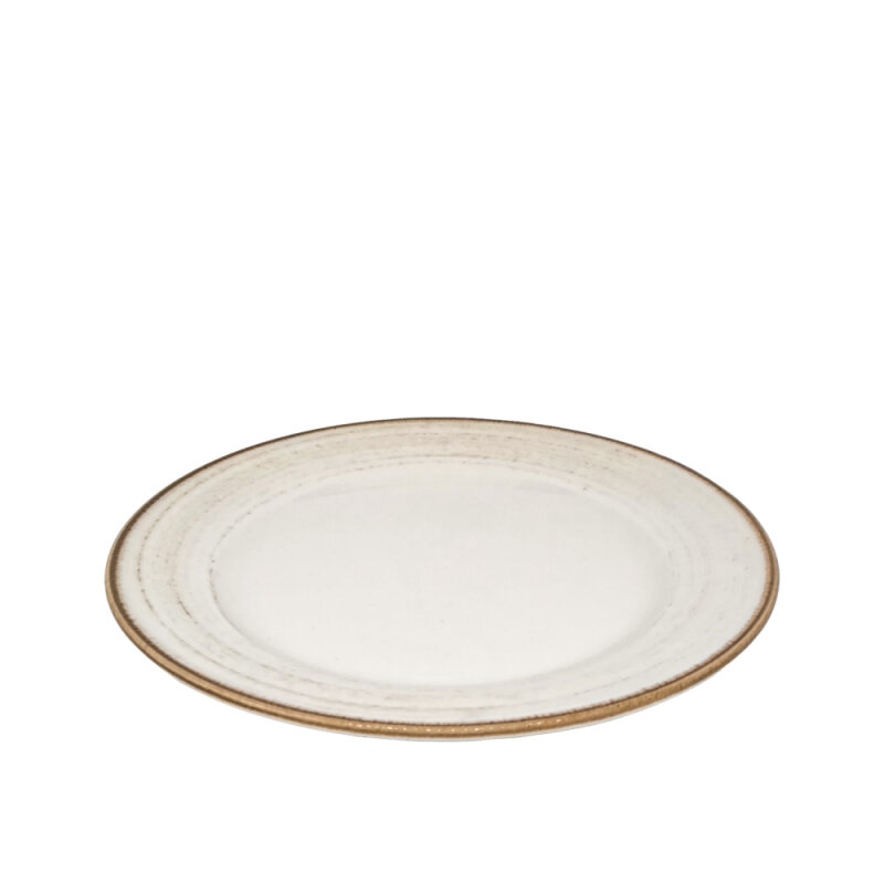 Zest Porcelain Anka Düz Tabak 25 Cm-Tokyo Kahve - 1