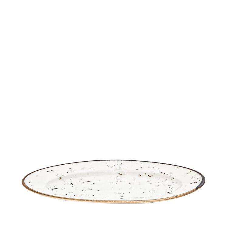 Zest Porcelain Anka Kayık Tabak 25Cm -Paris Krem - 1